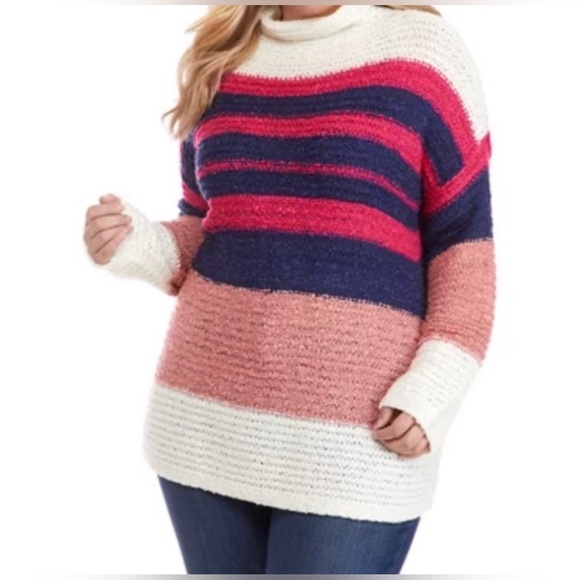 True Craft Sweaters - True Craft Plus Size NWT Acrylic Mock Tunic Size 1X